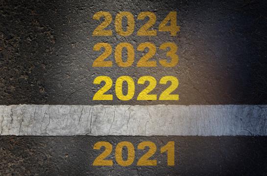 2021,2022,2023,And,2024,On,Asphalt,Road,Surface,With