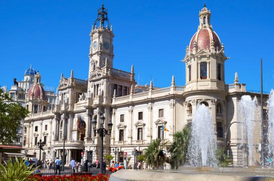 Valencia,,Spain,-,June,21:,View,Of,Ayuntamiento,De,Valencia,
