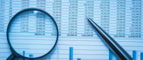 Spreadsheet,Bank,Accounts,Accounting,Finance,Forensics,With,Magnifying,Glass,And