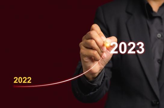 Business,Planning,For,The,Year,2023,Concept.,Businessman,Pointing,To